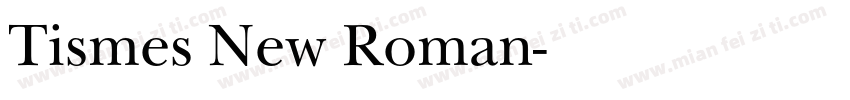 Tismes New Roman字体转换